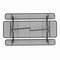 Flash Furniture Mantilla Rectangle Picnic Table, Black, Expanded Metal, Mesh, Steel Frame, 8 ft L SLF-EML-96-BK-GG - alternate 5